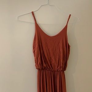 Lush Knit Maxi Dress in Marsala